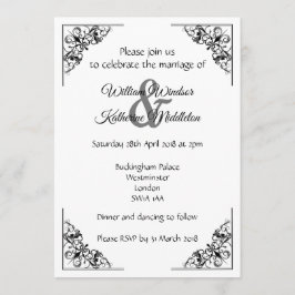 Dekorativ blühen Sie die Ecken, die Einladung