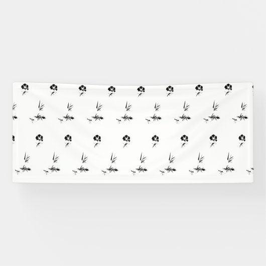 Dekorativ, dunkelgrau, Holzkohlebanner Banner (Horizontal)