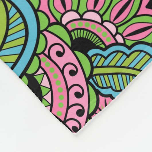 Dekorativ Fleecedecke (Ecke)