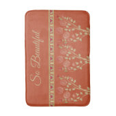 Dekorativ floral akzentriert badematte (Vorderseite Vertikal)