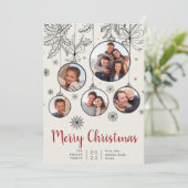 dekorativ | Foto Collage Urlaubskarte Feiertagskarte (Stehend Vorderseite)