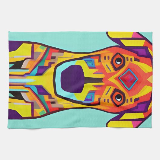 Dekorativ für Hunde Geschirrtuch (Horizontal)