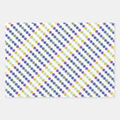 Dekorativ Gemustert Künstlerisch Geschenkpapier Set (Vorderseite 2)