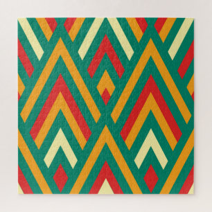 Dekorativ geometrisch: Vintage abstrakt nahtlos. Puzzle