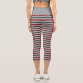 Dekorativ gestreift capri leggings (Rückseite)