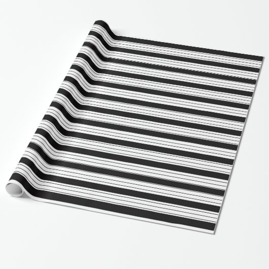Dekorativ gestreift geschenkpapier (Ungerollt)