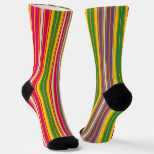 Dekorativ gestreift socken