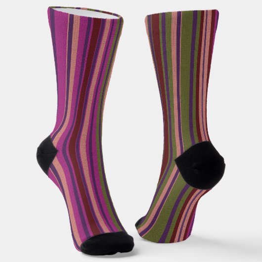 Dekorativ gestreift socken (Gewinkelt)