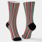  Dekorativ gestreift  Socken (Gewinkelt)