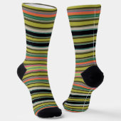 Dekorativ gestreift socken (Gewinkelt)