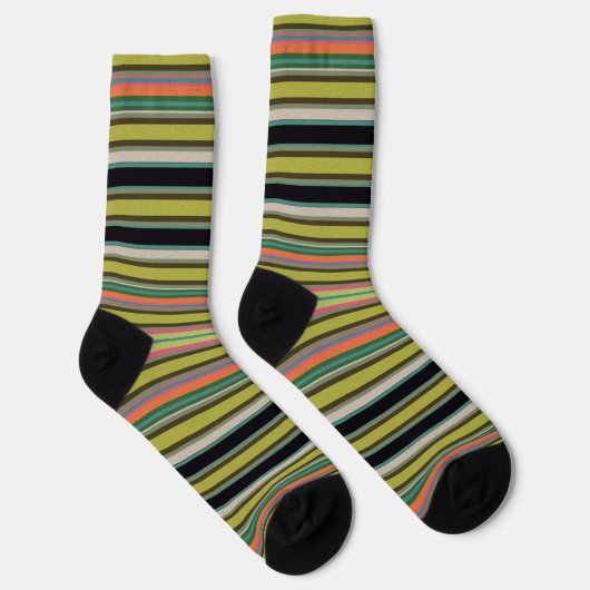 Dekorativ gestreift socken (Rechts)