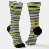 Dekorativ gestreift  Socken (Gewinkelt)