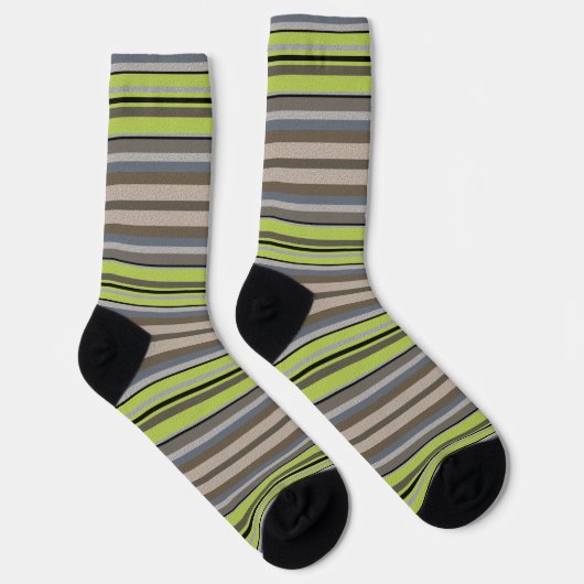  Dekorativ gestreift  Socken (Rechts)