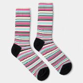 Dekorativ gestreift Socken (Rechts)