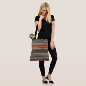 Dekorativ gestreift tasche (Am Model)