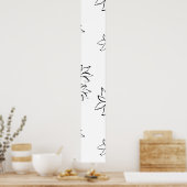 dekorativ, grau poster (Küche)