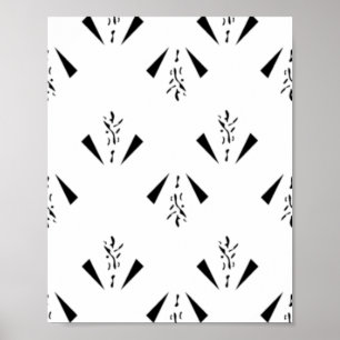 Dekorativ, karkohlegrau poster