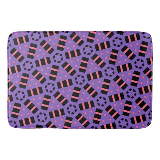 Dekorativ Lila Badematte (Vorderseite)