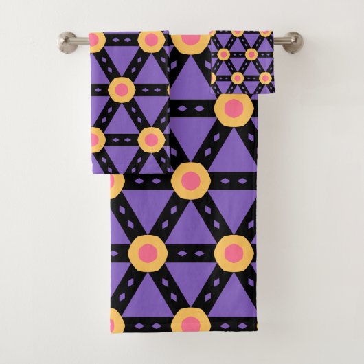 Dekorativ Lila Badhandtuch Set (Insitu)