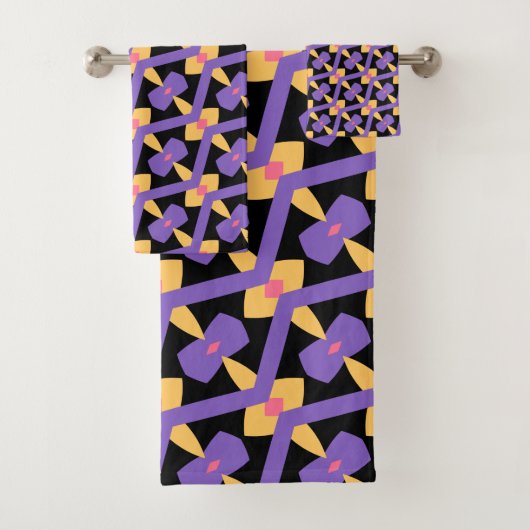 Dekorativ Lila Badhandtuch Set (Insitu)