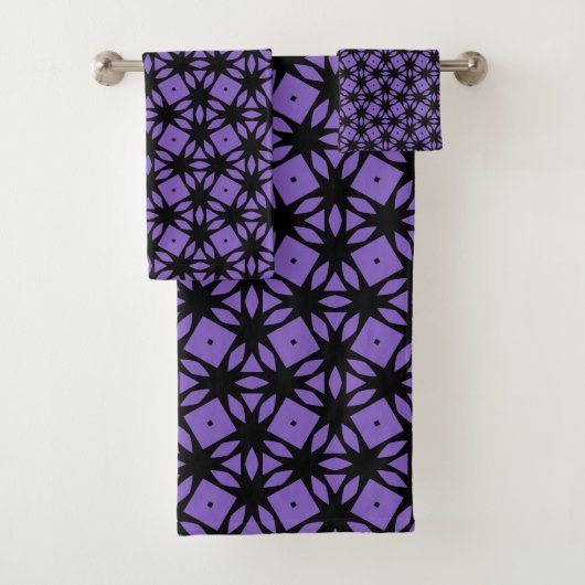 Dekorativ Lila Badhandtuch Set (Insitu)