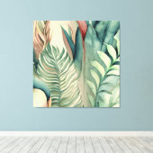 Dekorativ modern und stilvoll, tropisch leinwanddruck (Insitu (Holzboden))