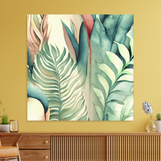 Dekorativ modern und stilvoll, tropisch leinwanddruck (Insitu (Wohnzimmer))