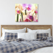 Dekorativ Moderne, stilvolle Orchideen Leinwanddruck (Insitu (Schlafzimmer))