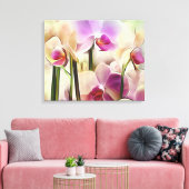 Dekorativ Moderne, stilvolle Orchideen Leinwanddruck (Insitu (Wohnzimmer))