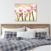 Dekorativ Moderne, stilvolle Orchideen Leinwanddruck (Insitu (Schlafzimmer))