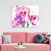 Dekorativ Moderne, stilvolle Orchideen Leinwanddruck (Insitu (Wohnzimmer))