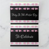 Dekorativ Modernes Blumenmuster Karte (Innenseite)