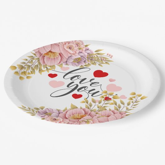 dekorativ pappteller (Schrägansicht)