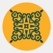 dekorativ runder aufkleber (Vorderseite)