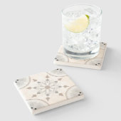 dekorativ steinuntersetzer (Seitenansicht)