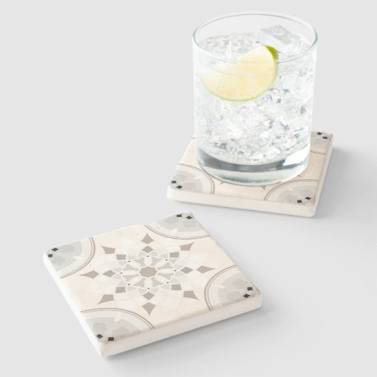 dekorativ steinuntersetzer (Seitenansicht)