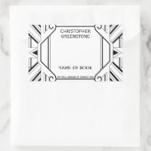 Dekorativ unterschrieben vom Autor Buchzeichen Rechteckiger Aufkleber (Tasche)