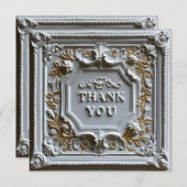 dekorativ, verziert und texturiert dankeskarte (Vorne/Hinten)