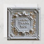 dekorativ, verziert und texturiert dankeskarte (Rückseite)