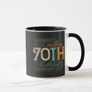 dekorativ Vintag phantastisch 70. Geburtstag Tasse