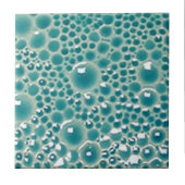 Dekorative 4" Fliesen mit türkisfarbenen Blasen