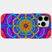 Dekorative abstrakte Blume Case-Mate iPhone Hülle (Rückseite (Horizontal))