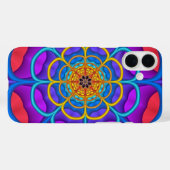 Dekorative abstrakte Blume Case-Mate iPhone Hülle (Rückseite (Horizontal))