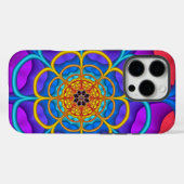 Dekorative abstrakte Blume Case-Mate iPhone Hülle (Rückseite (Horizontal))