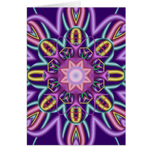 Dekorative abstrakte Karte in den trendy Farben