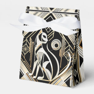 Dekorative abstrakte schwarze Katze Katze Gefallen Geschenkschachtel