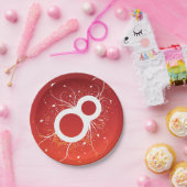 Dekorative Acht-Papier-Teller Pappteller (Party)