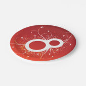 Dekorative Acht-Papier-Teller Pappteller (Schrägansicht)