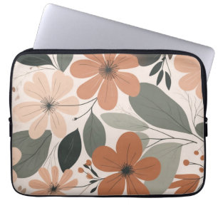 Dekorative Akrylblumendekor Laptopschutzhülle