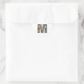 Dekorative Alphabete - Party verschenken Stern-Aufkleber (Tasche)